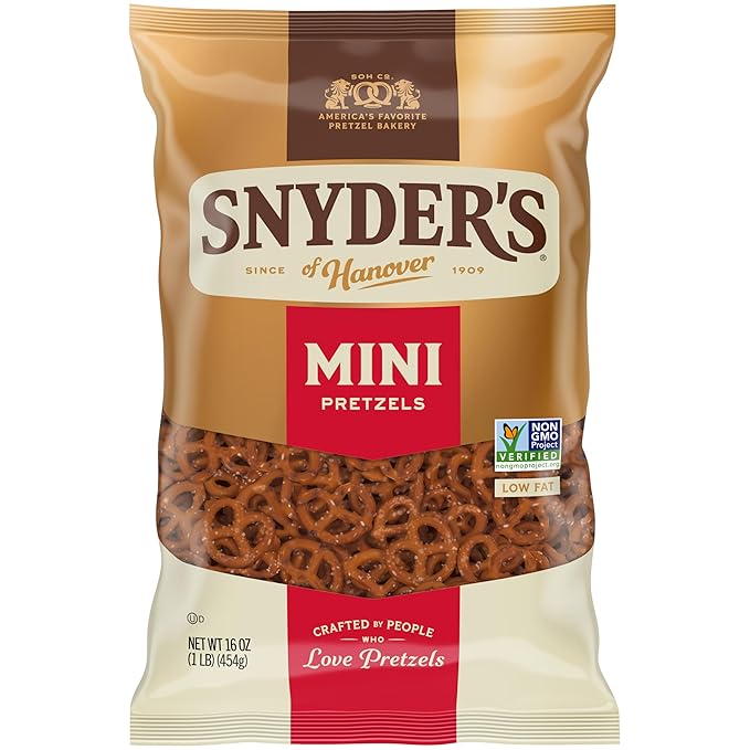Snyder's of Hanover Gluten Free Mini Pretzels – 16 OZ – Healthy Snack