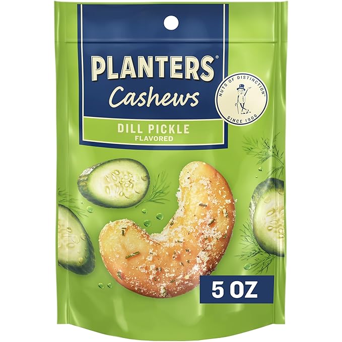 PLANTERS Dill Pickle Cashews – 5 OZ – Healthy Snack