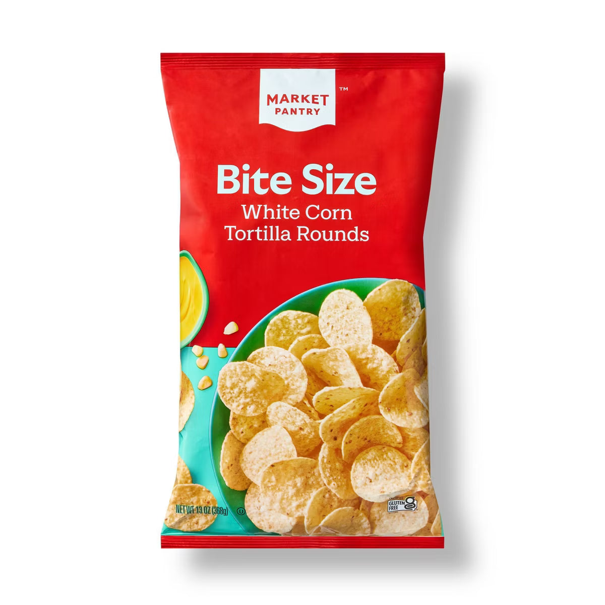 Market Pantry White Corn Tortilla Rounds Bite Size – 13 OZ – Healthy Snack