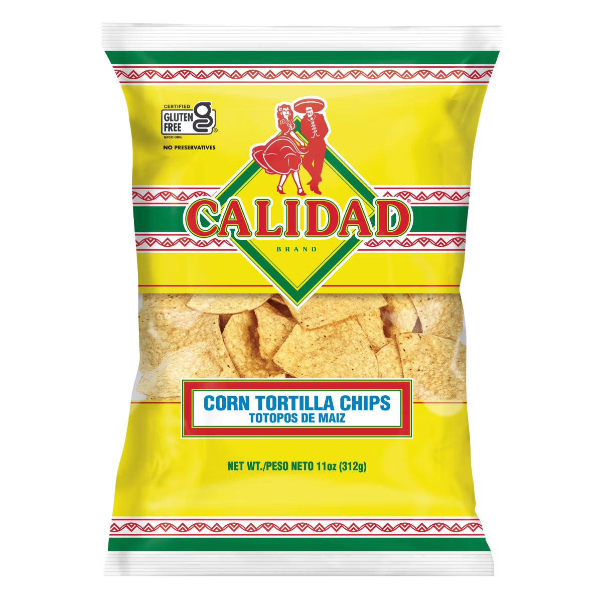 Calidad Yellow Corn Tortilla Chips – 11 OZ – Healthy Snack