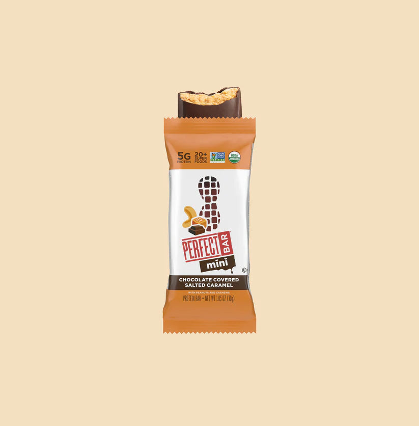 Perfect Snacks Chocolate Covered Salted Caramel Mini Bars – 1.05 OZ – Healthy Snack