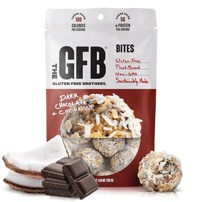 The GFB Dark Chocolate Coconut Protein Bites – 4 OZ – Healthy Snack