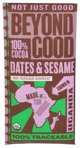 Beyond Good Dates & Sesame Dark Chocolate Bar – 2.12 OZ – Healthy Snack