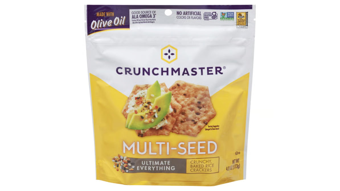 Crunchmaster Multi-Seed Crackers Ultimate Everything – 4 OZ  – Healthy Snack