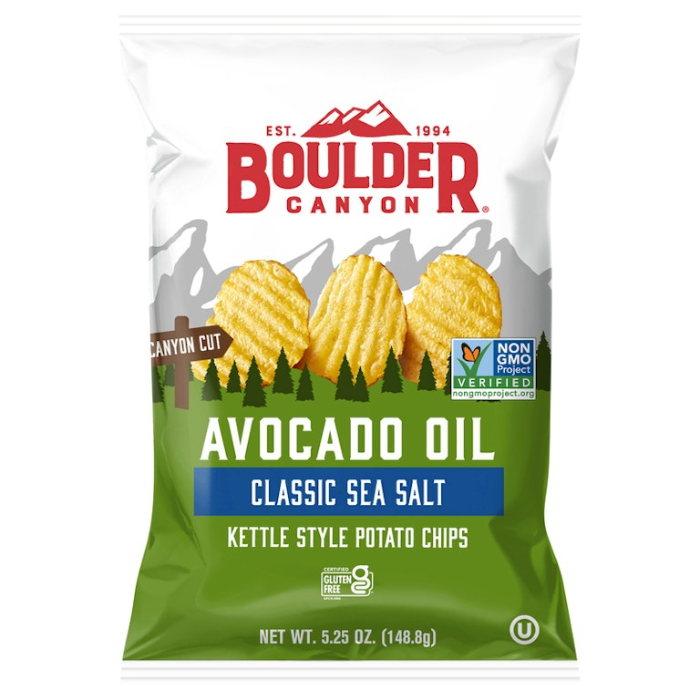 Boulder Canyon Avocado Oil Potato Chips – 5.25 OZ – Gluten-Free Snack