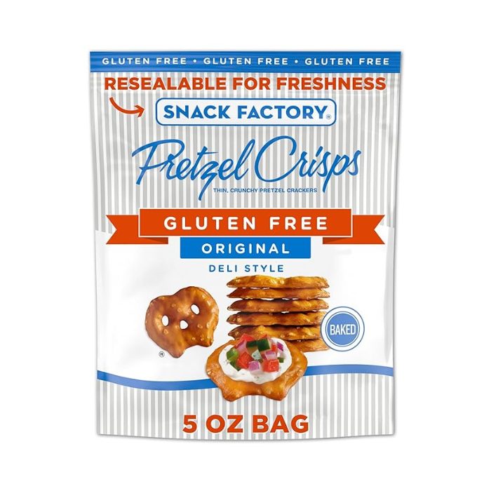 Snack Factory Original Pretzel Crisps – 5 OZ – Better-for-You Snack