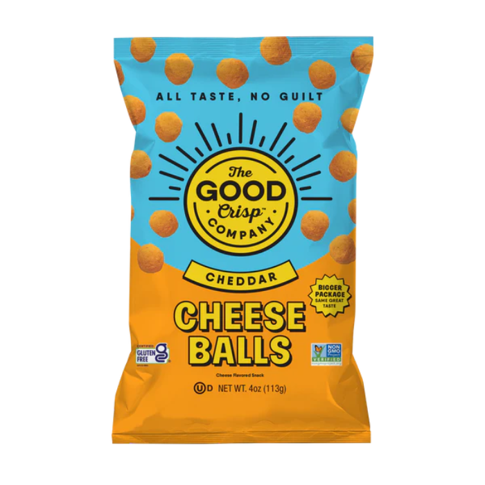The Good Crisp Company Cheese Balls – 4 OZ – Healthy Snack