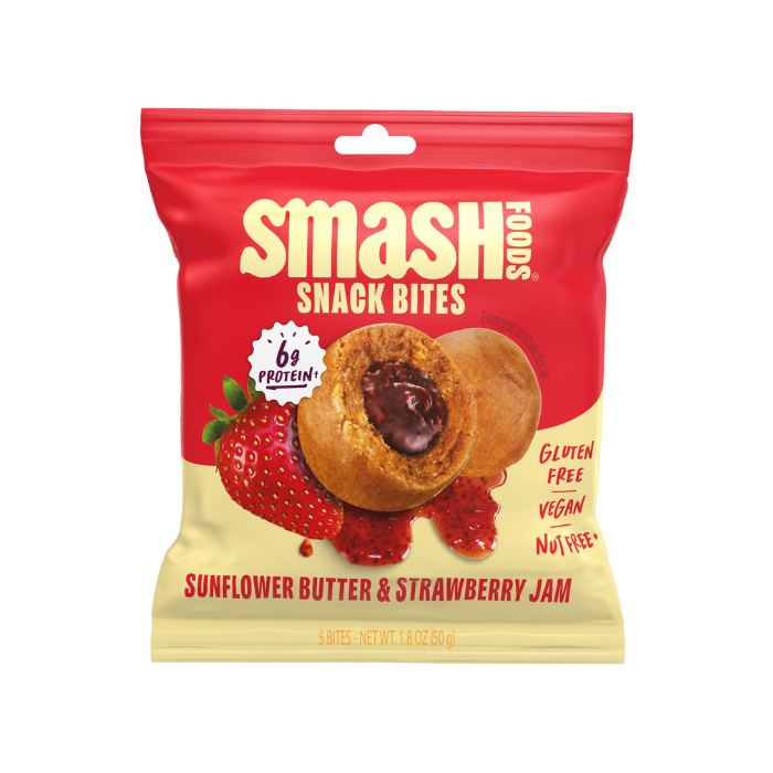 Smash Foods Strawberry Energy Bites – 1.8 OZ – Healthy Snack