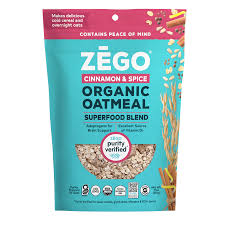 ZEGO Cinnamon Spice Superfood Oatmeal – 11 OZ – Healthy Snack