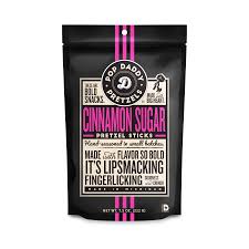 Pop Daddy Cinnamon Sugar Pretzels – 7.5 OZ – Healthy Snack