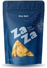 ZaZa Snacks Sea Salt Pita Chips – 4.0 OZ – Healthy Snack