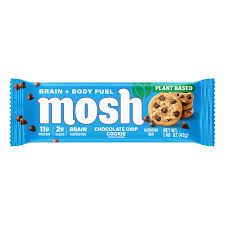 MOSH Chocolate Chip Cookie Plant‑Based Protein Bars – 2 OZ – High Protein Snacks